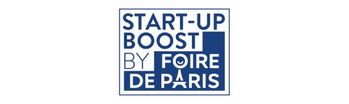logo bleu start up boost
