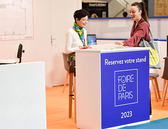 Accueil des réservations de stand sur la Foire de Paris